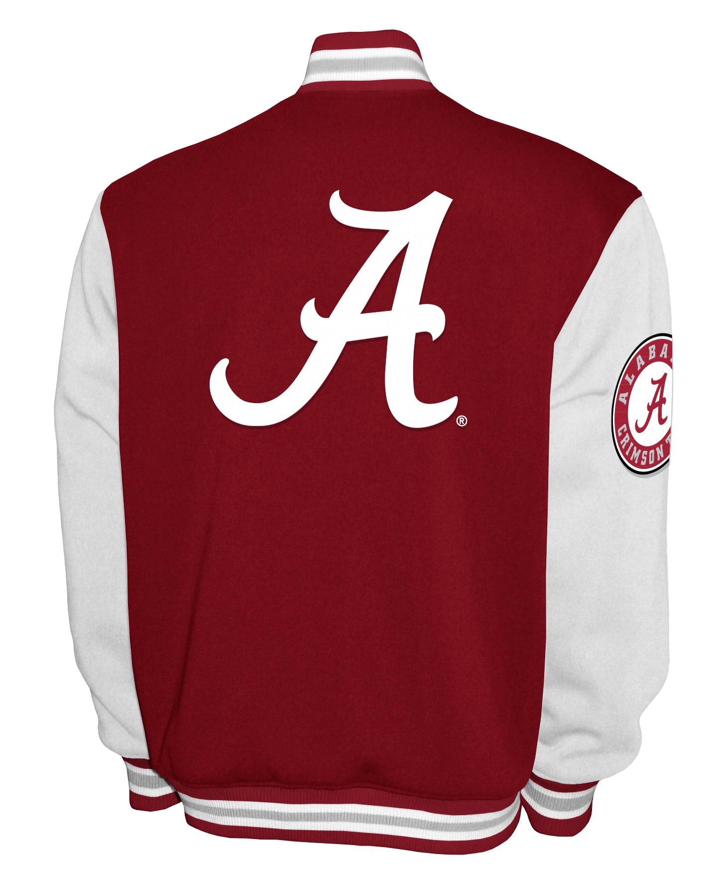 Alabama Crimson Tide Franchise Club Fleece Varsity Full-Snap Jacket - Crimson