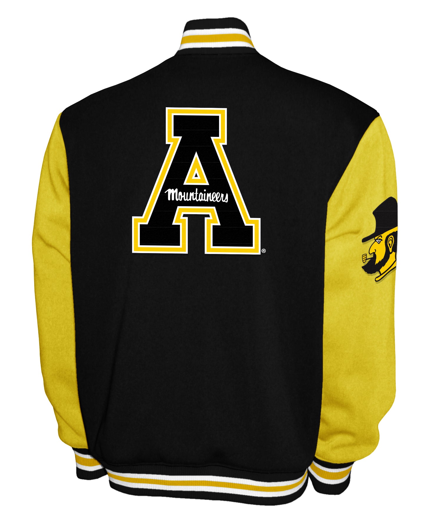 Appalachian State Mountaineers Franchise Club Fleece Varsity Full-Snap Jacket - Black