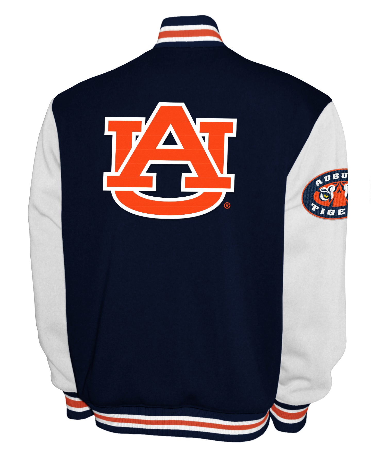 Auburn Tigers Franchise Club Fleece Varsity Full-Snap Jacket - Navy