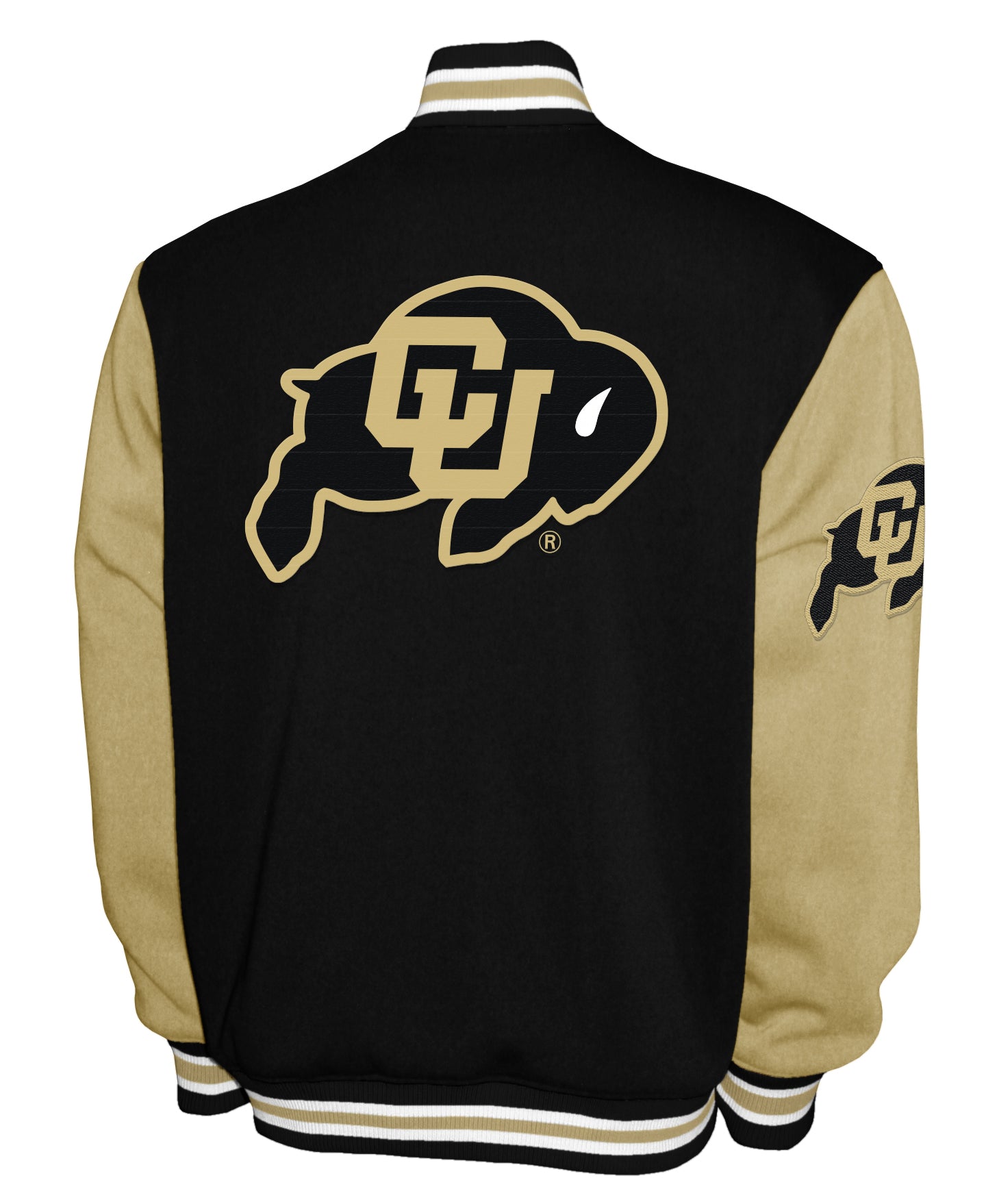 Colorado Buffaloes Franchise Club Fleece Varsity Full-Snap Jacket - Black