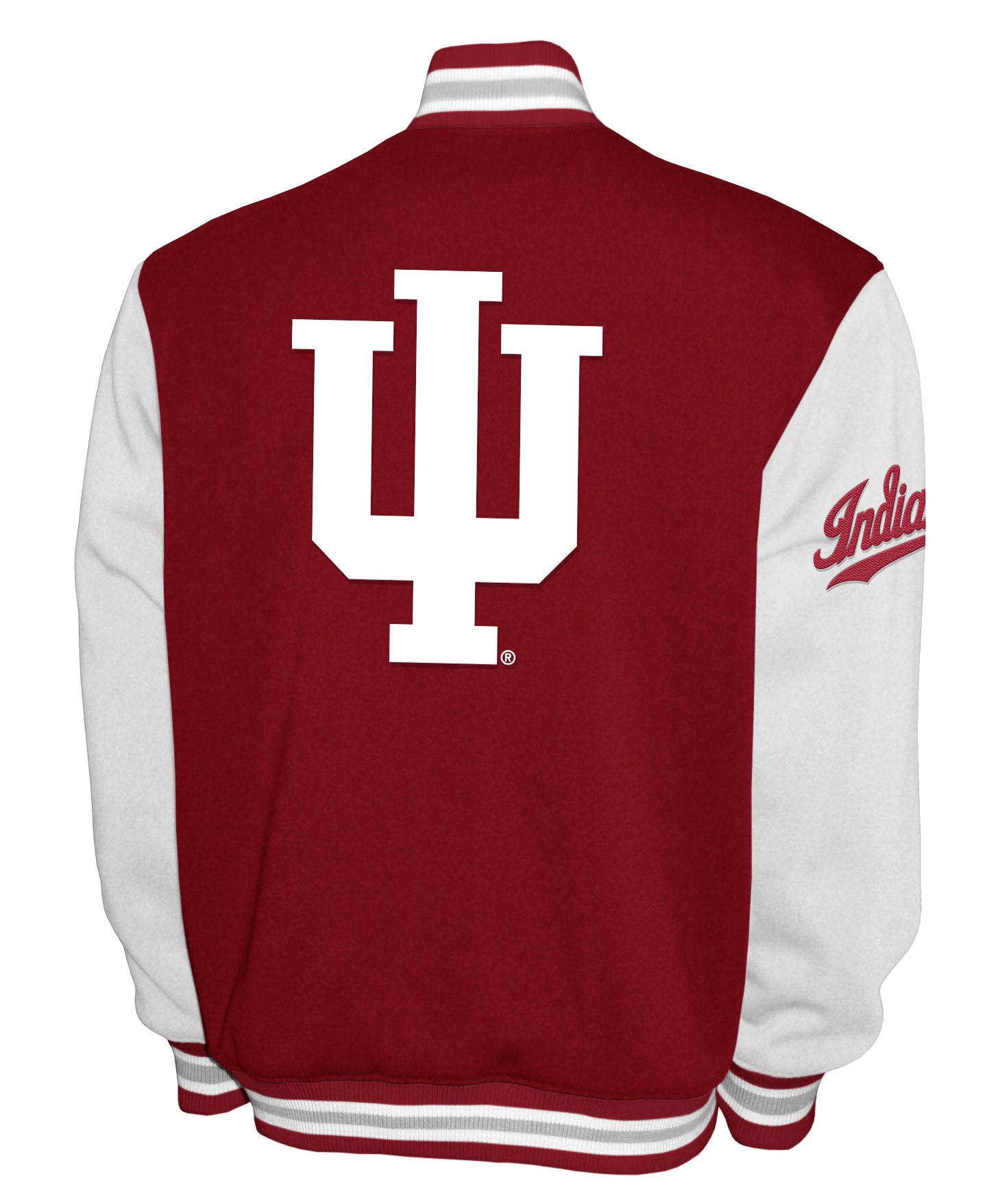 Indiana Hoosiers Franchise Club Fleece Varsity Full-Snap Jacket - Red