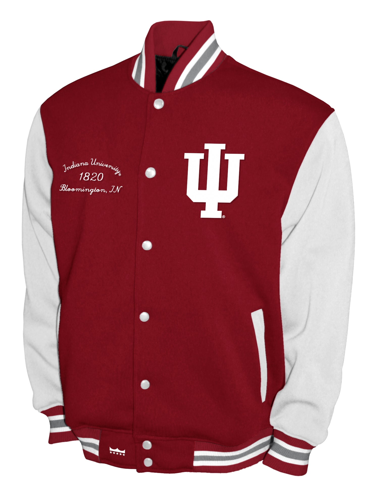 Indiana Hoosiers Franchise Club Fleece Varsity Full-Snap Jacket - Red