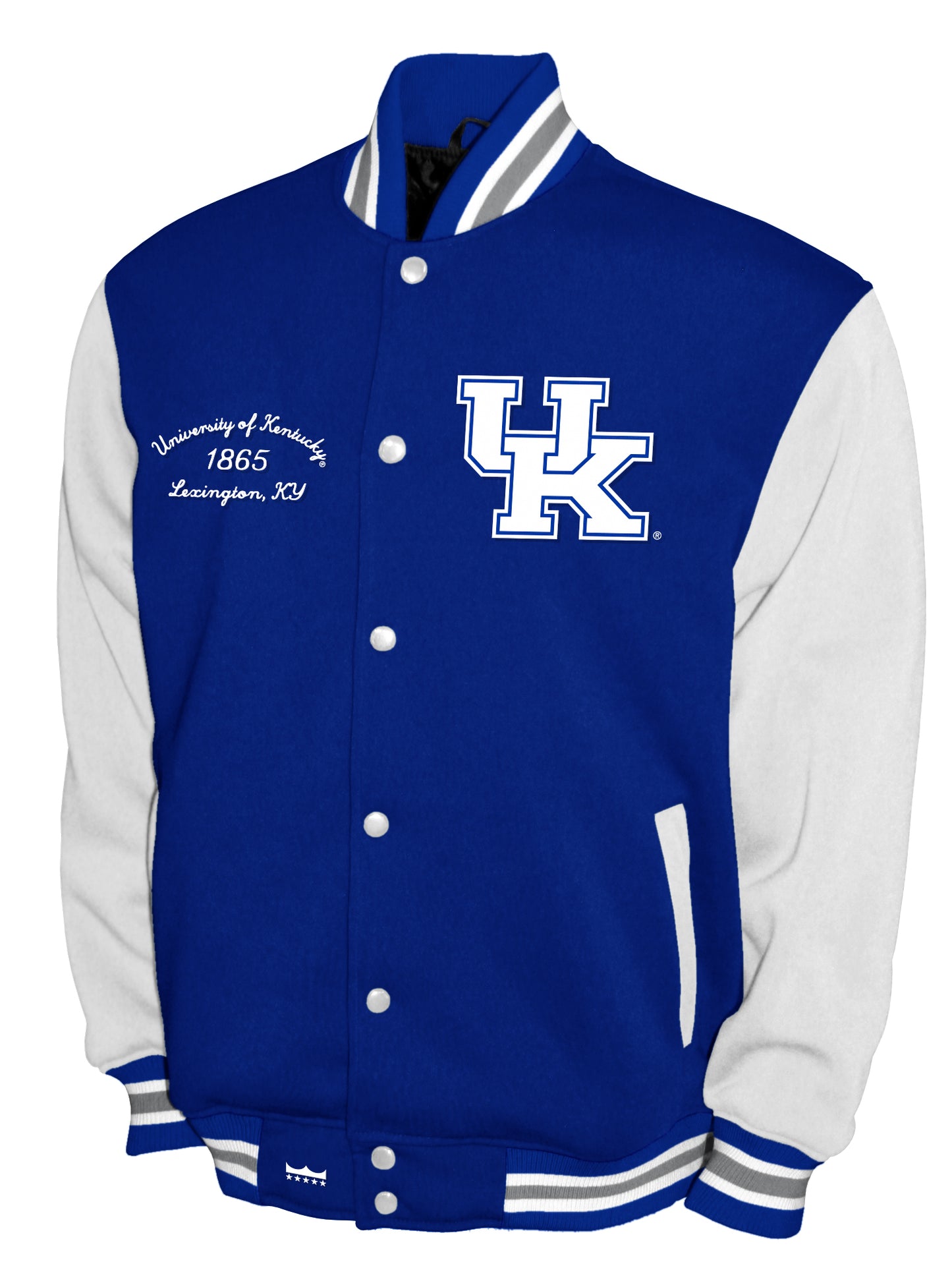 Kentucky Wildcats Franchise Club Fleece Varsity Full-Snap Jacket - Blue