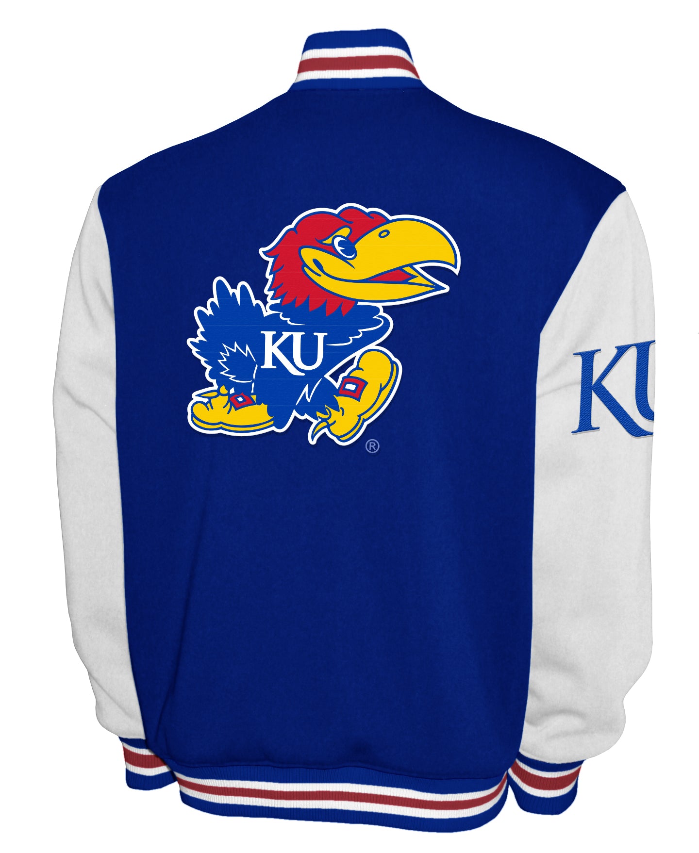 Kansas Jayhawks Franchise Club Fleece Varsity Full-Snap Jacket - Blue