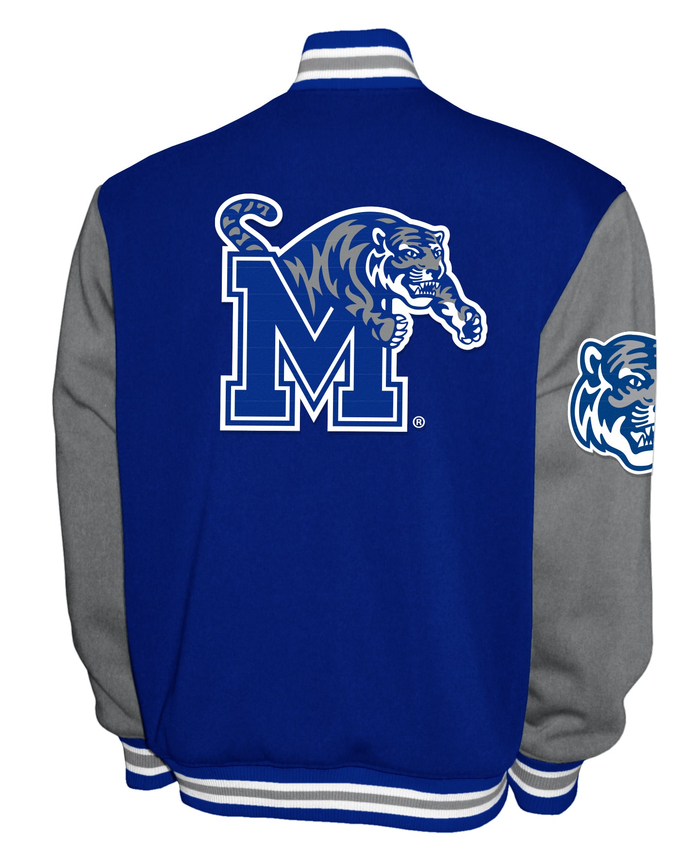 Memphis Tigers Franchise Club Fleece Varsity Full-Snap Jacket - Blue
