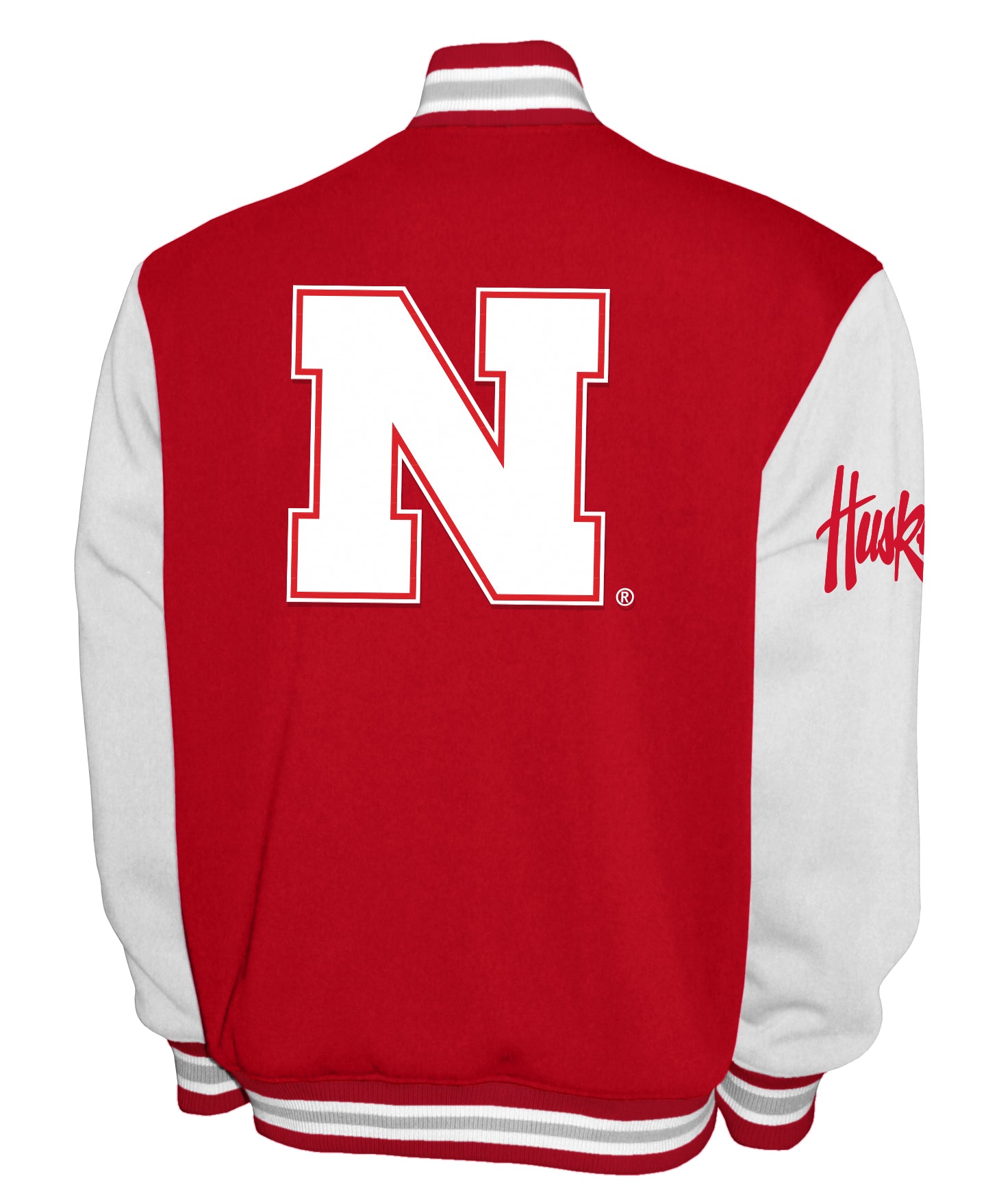 Nebraska Cornhuskers Franchise Club Fleece Varsity Full-Snap Jacket - Red