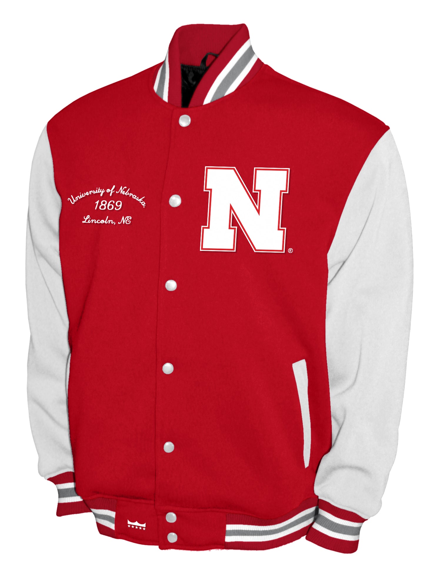 Nebraska Cornhuskers Franchise Club Fleece Varsity Full-Snap Jacket - Red