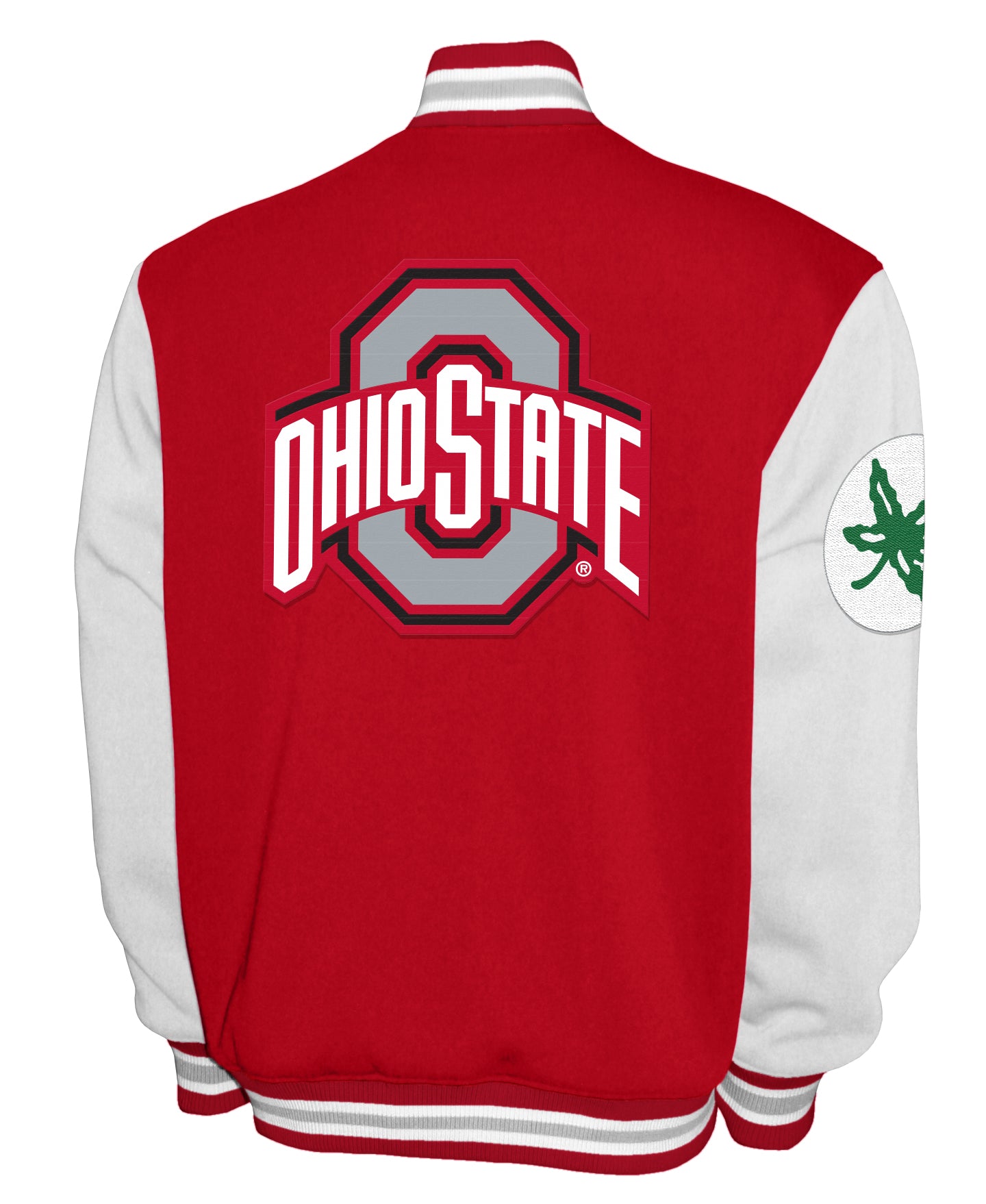 Ohio State Buckeyes Franchise Club Fleece Varsity Full-Snap Jacket - Red