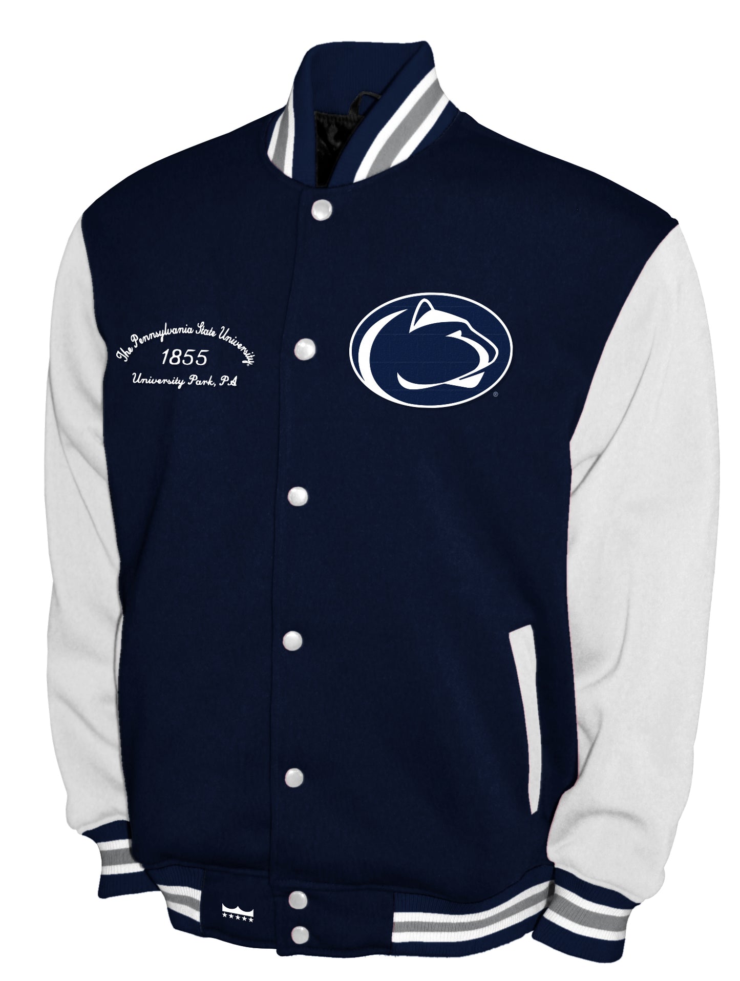 Penn State Nittany Lions Franchise Club Fleece Varsity Full-Snap Jacket - Navy
