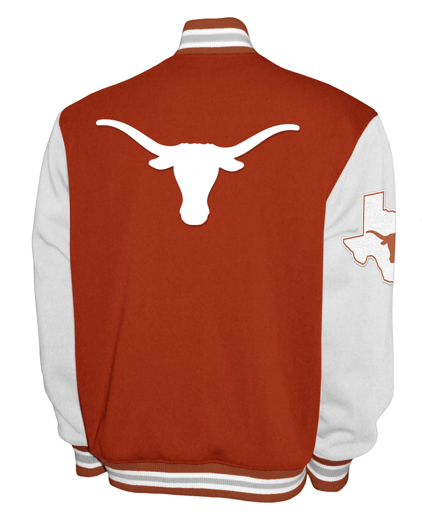 Texas Longhorns Franchise Club Fleece Varsity Full-Snap Jacket - Orange