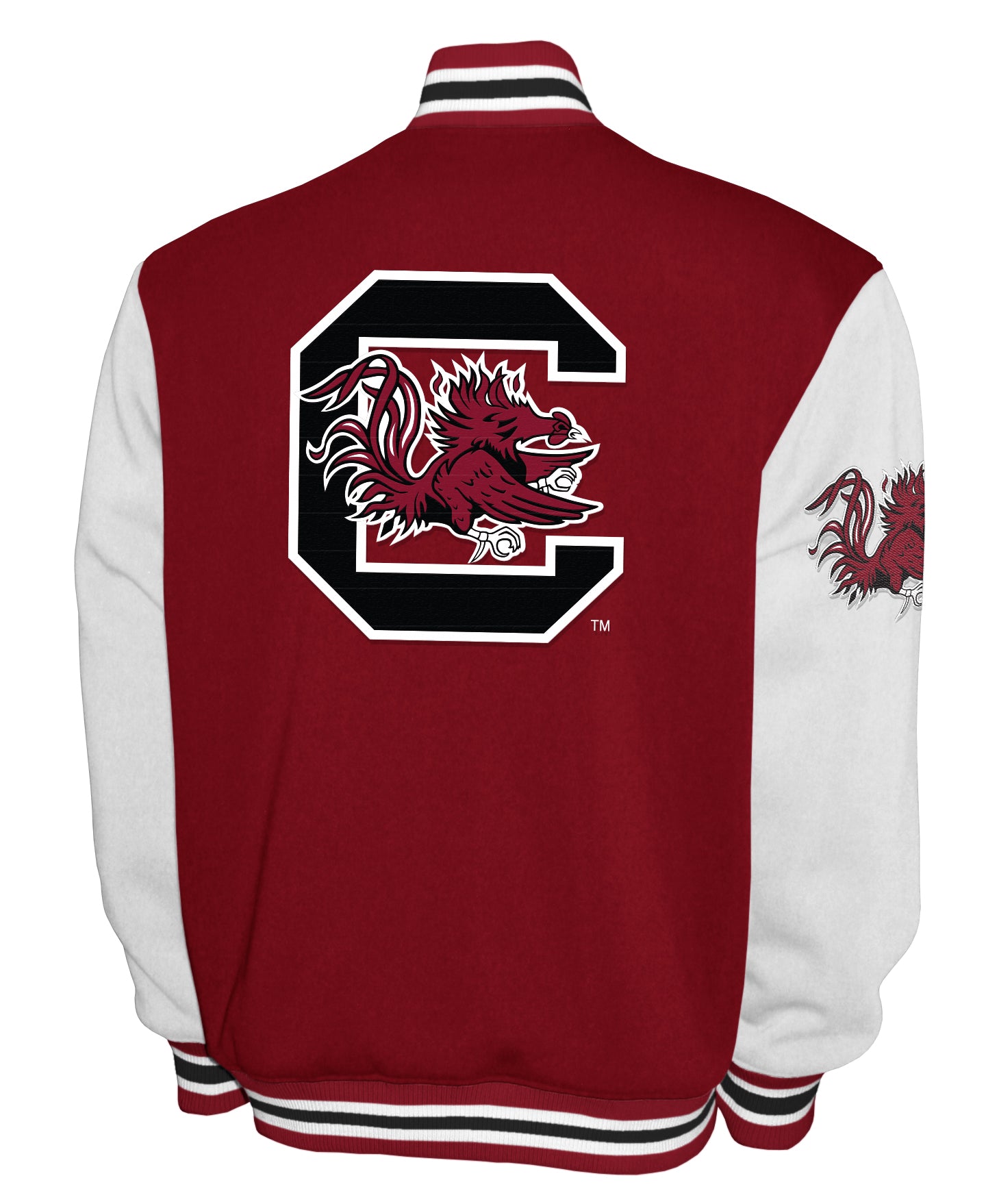South Carolina Gamecocks Franchise Club Fleece Varsity Full-Snap Jacket - Garnet