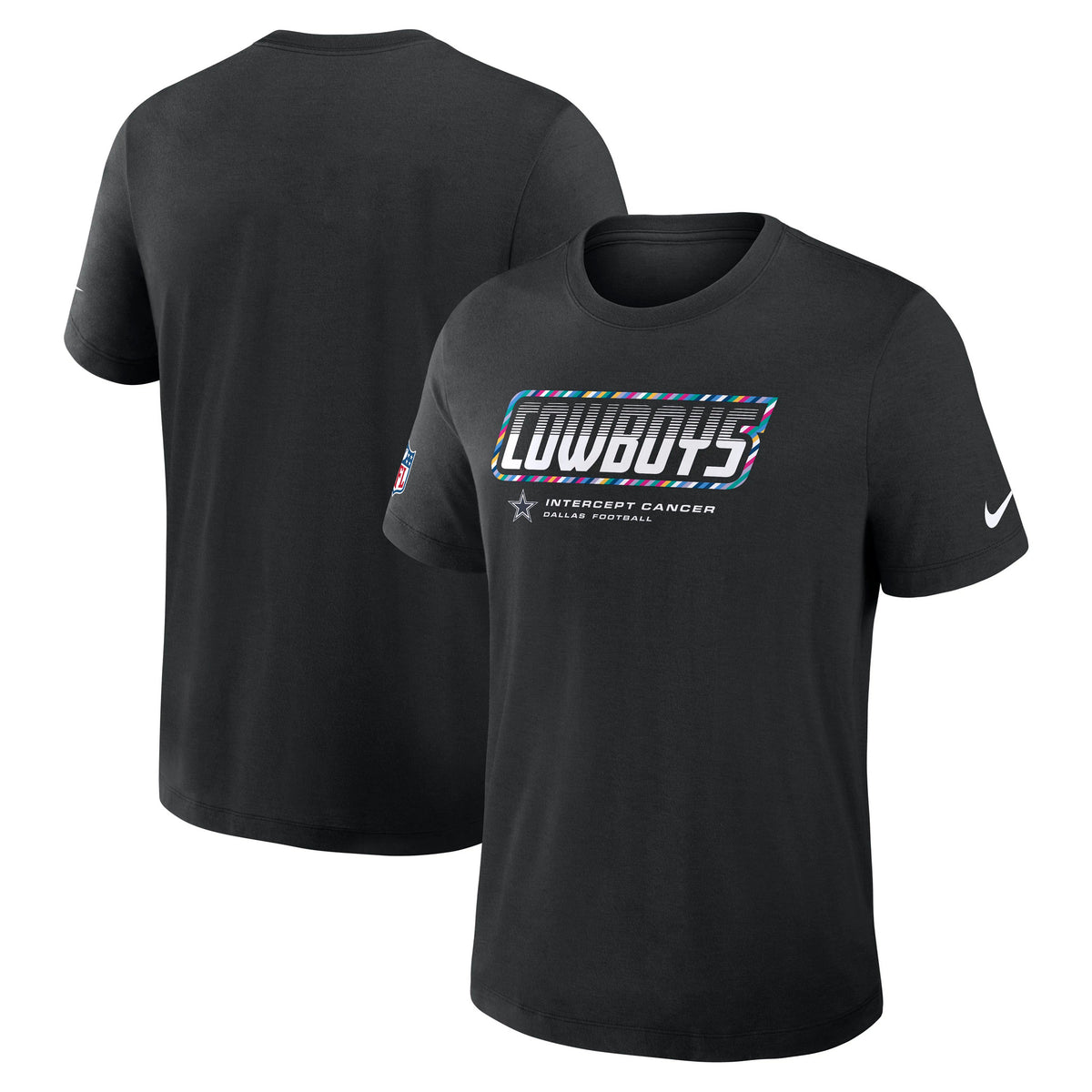 Dallas Cowboys Nike Men's 2026 Crucial Catch  Sideline T-Shirt - Black