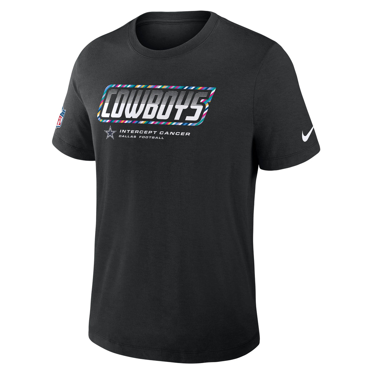 Dallas Cowboys Nike Men's 2026 Crucial Catch  Sideline T-Shirt - Black