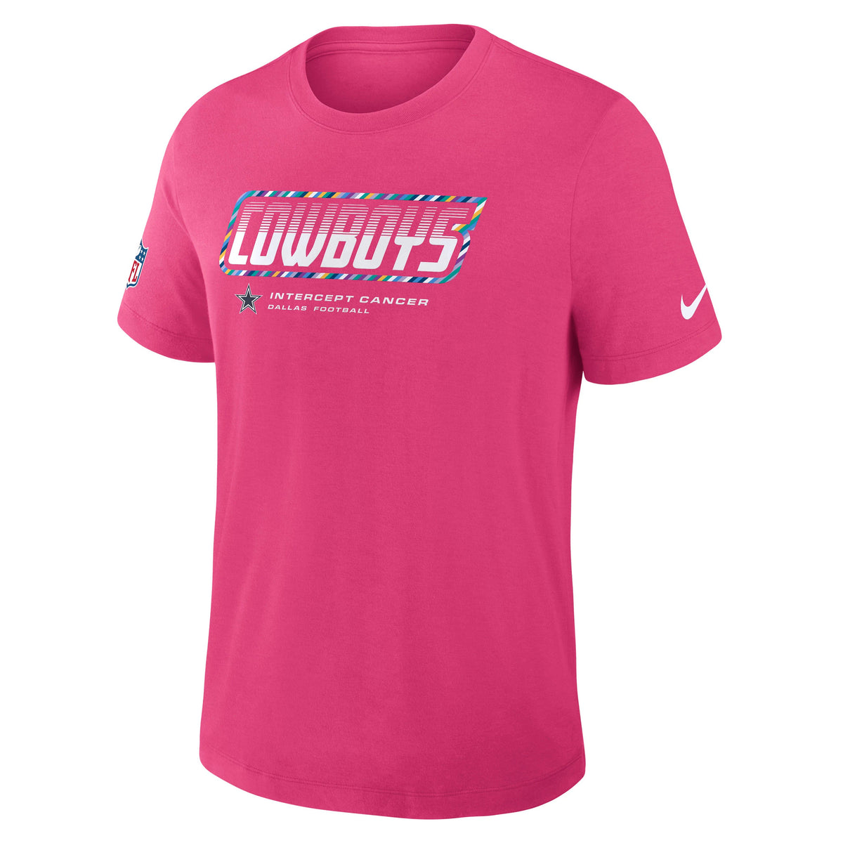 Dallas Cowboys Nike Men's 2026 Crucial Catch  Sideline T-Shirt - Pink