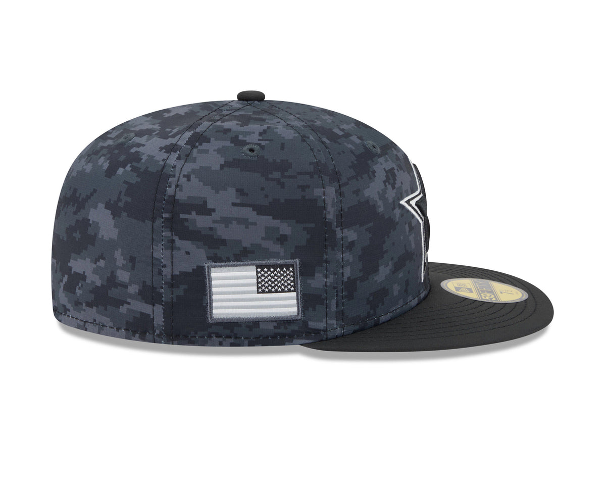 Dallas Cowboys New Era 2026 Salute To Service 59FIFTY Fitted Hat - Black