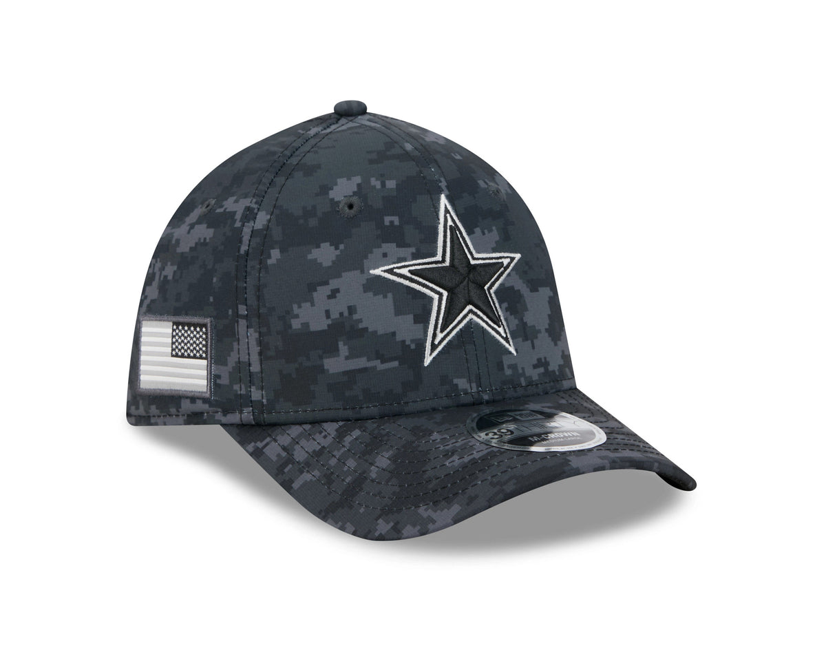 Dallas Cowboys New Era 2026 Salute To Service 39THIRTY M-Crown Stretch Hat - Black