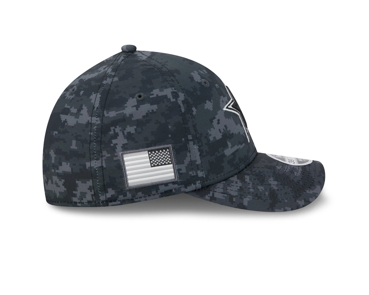 Dallas Cowboys New Era 2026 Salute To Service 39THIRTY M-Crown Stretch Hat - Black
