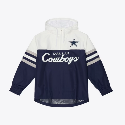 Dallas Cowboys Mitchell & Ness Head Coach Anorak Winderbreaker