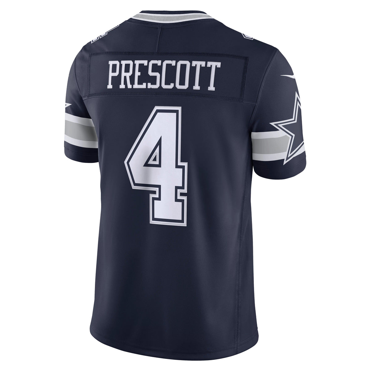 Dallas Cowboys #4 Dak Prescott Nike Vapor Limited Stitched Jersey- Navy