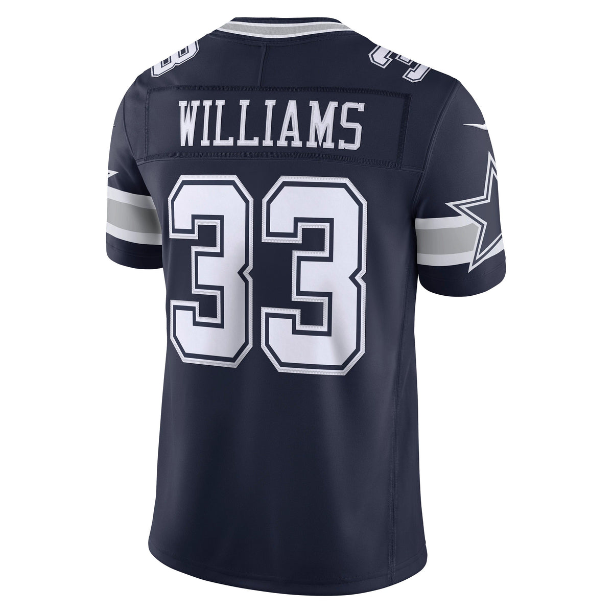 Dallas Cowboys #33 Javonte Williams  Nike Vapor Limited Stitched Jersey- Navy