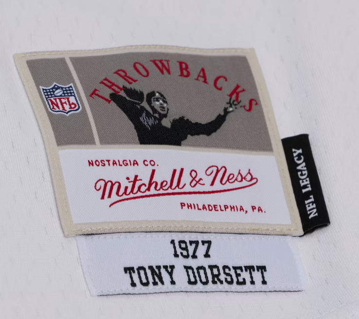 Dallas Cowboys Mitchell & Ness #33 Tony Dorestt 1977 Legacy Mens Jersey- White