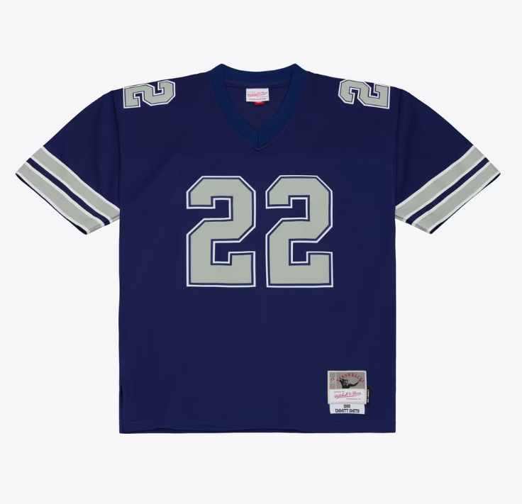 Dallas Cowboys Mitchell & Ness #22 Emmitt Smith 1990 Legacy Mens Jersey-Blue