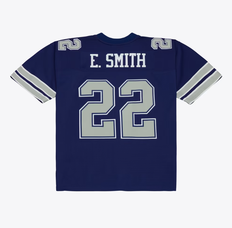Dallas Cowboys Mitchell & Ness #22 Emmitt Smith 1990 Legacy Mens Jersey-Blue