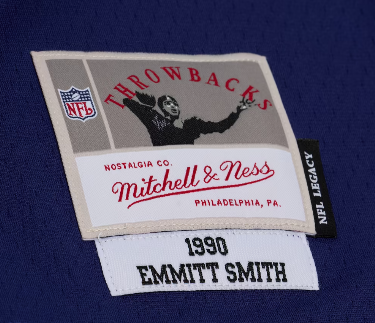 Dallas Cowboys Mitchell & Ness #22 Emmitt Smith 1990 Legacy Mens Jersey-Blue