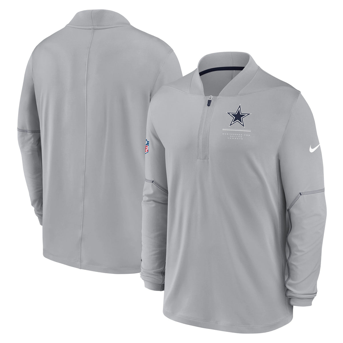 Dallas Cowboys Nike 2026 Sideline Glory Dri-FIT Half-Zip Pullover-Gray