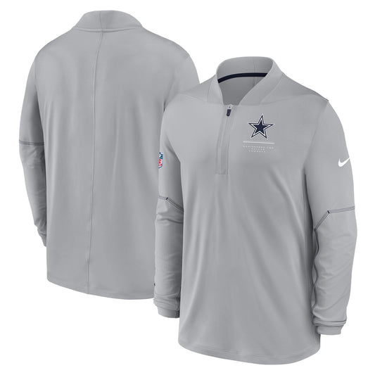 Dallas Cowboys Nike 2026 Sideline Glory Dri-FIT Half-Zip Pullover-Gray