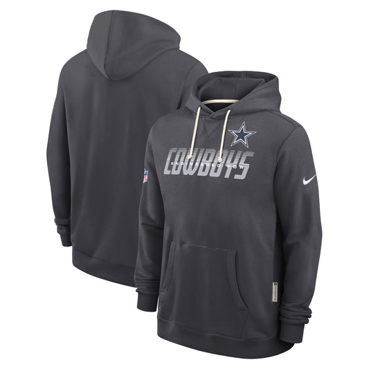 Dallas Cowboys Nike 2026 Sideline Club Pull Over Hoodie - Gray