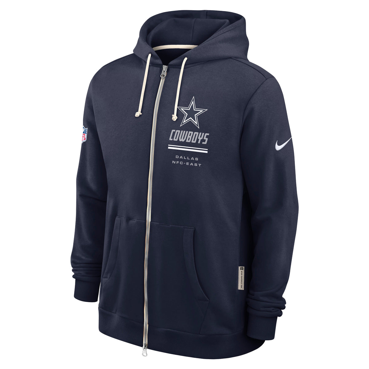 Dallas Cowboys Nike Sideline Quarterback Scramble Dri-FIT Full-Zip Hoodie