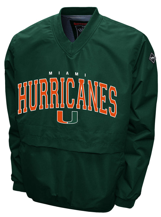 Miami Hurricanes Franchise Club Members 2 Windshell Jacket - Green