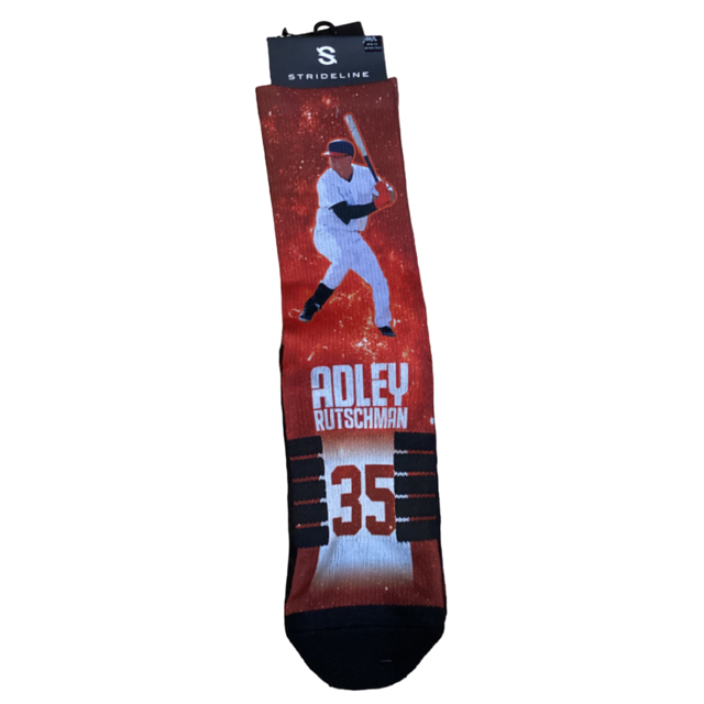 Baltimore Orioles Adley Rutschman Player Strideline Premium Crew Socks