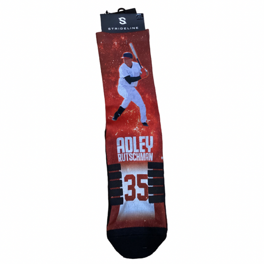 Baltimore Orioles Adley Rutschman Player Strideline Premium Crew Socks
