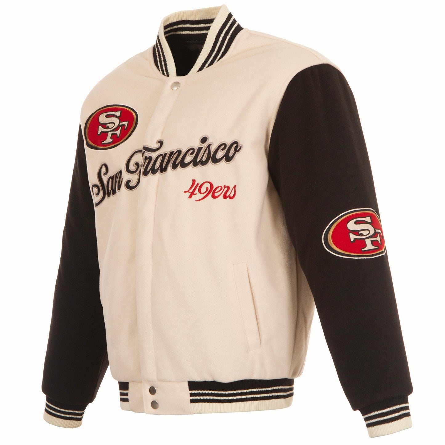 San Francisco 49ers JH Design Reversible Varsity Jacket