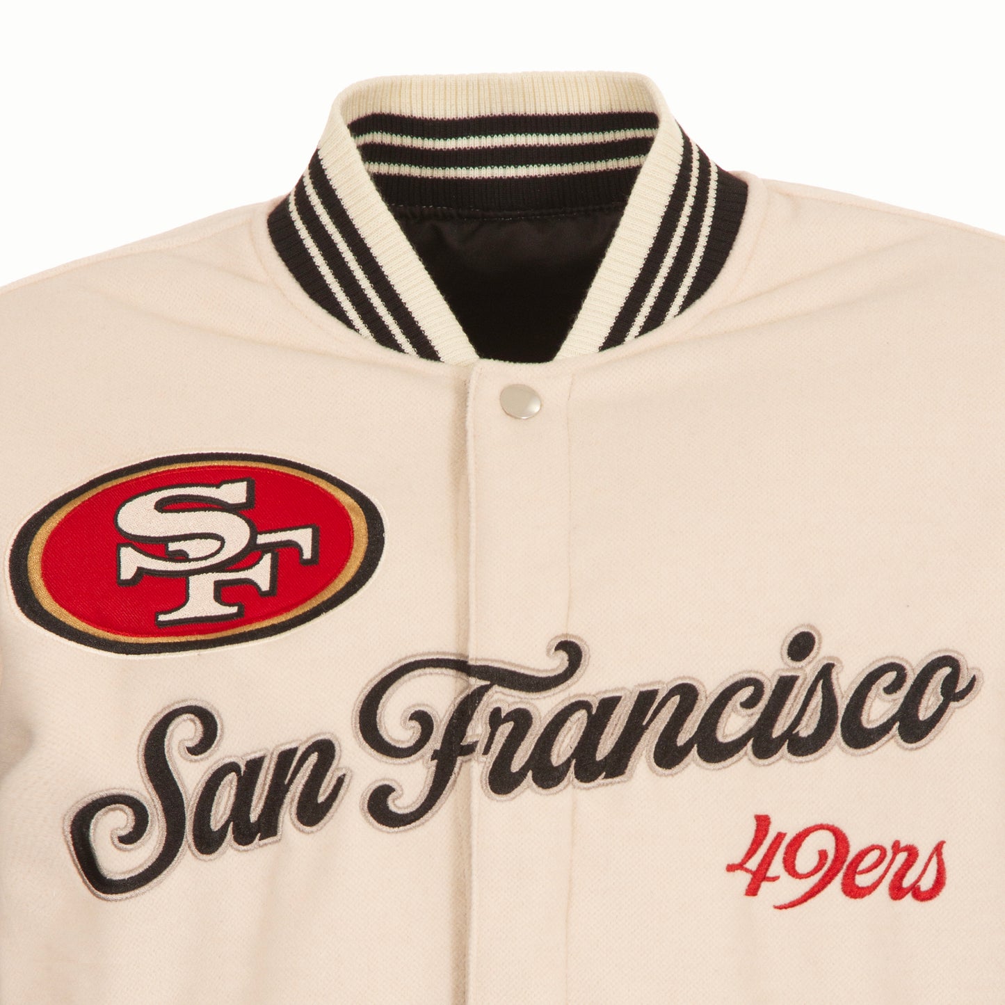 San Francisco 49ers JH Design Reversible Varsity Jacket