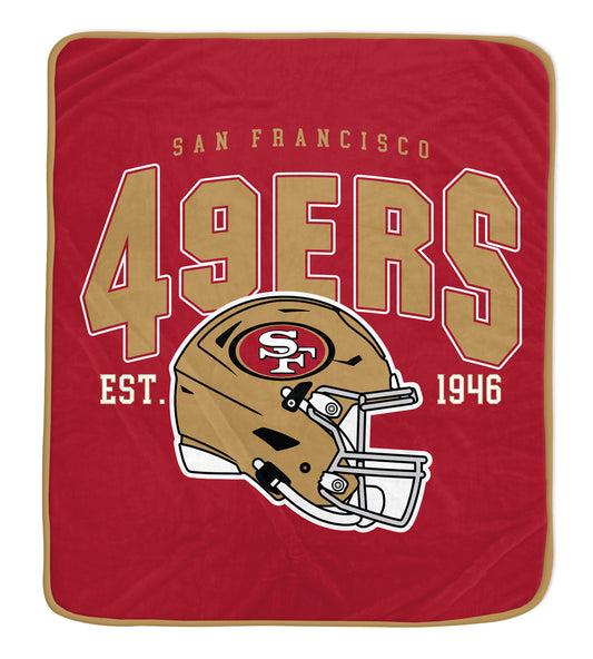 San Francisco 49ers Pegasus Vintage Arch Ultra Soft 50" x 60" Blanket
