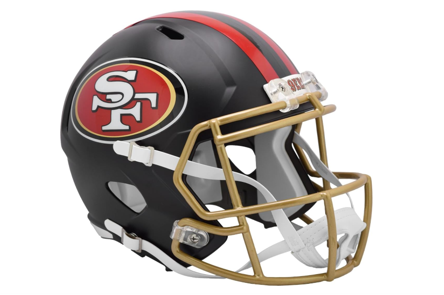 San Francisco 49ers Riddell Speed Replica Football Helmet 2025 Rivalries