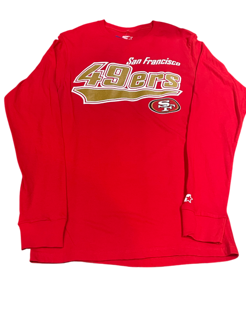 San Francisco 49ers Starter Establishment Long Sleeve Shirt - Red
