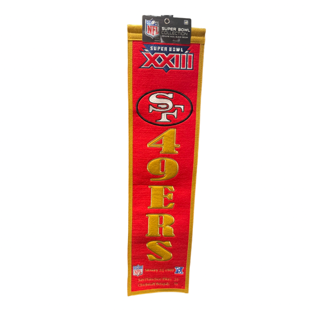 San Francisco 49ers Winning Streak 8 X 32" Super Bowl Champions Heritage Banner