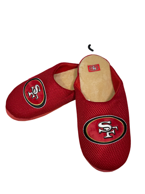 San Francisco 49ers Mens Foco NFL Team Jersey Mesh Slippers