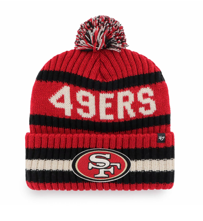 San Francisco 49ers '47 Brand Team Bering Knit Hat