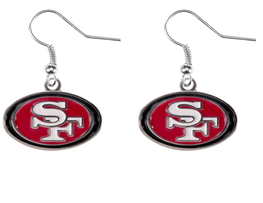 San Francisco 49ers J-Hook Team Logo Earring