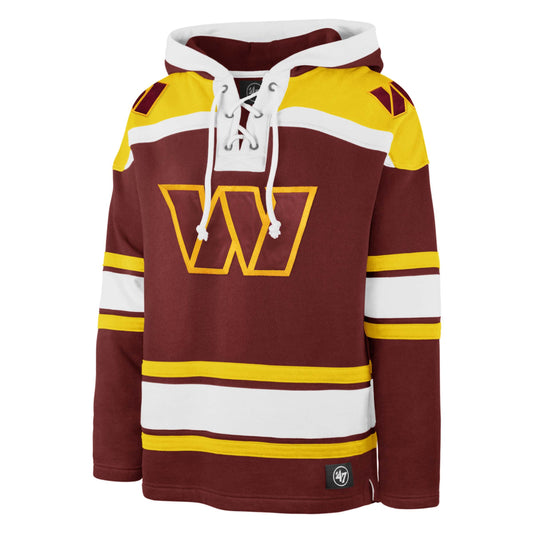 Washington Commanders '47 Brand Superior Lacer Hoodie Burgundy