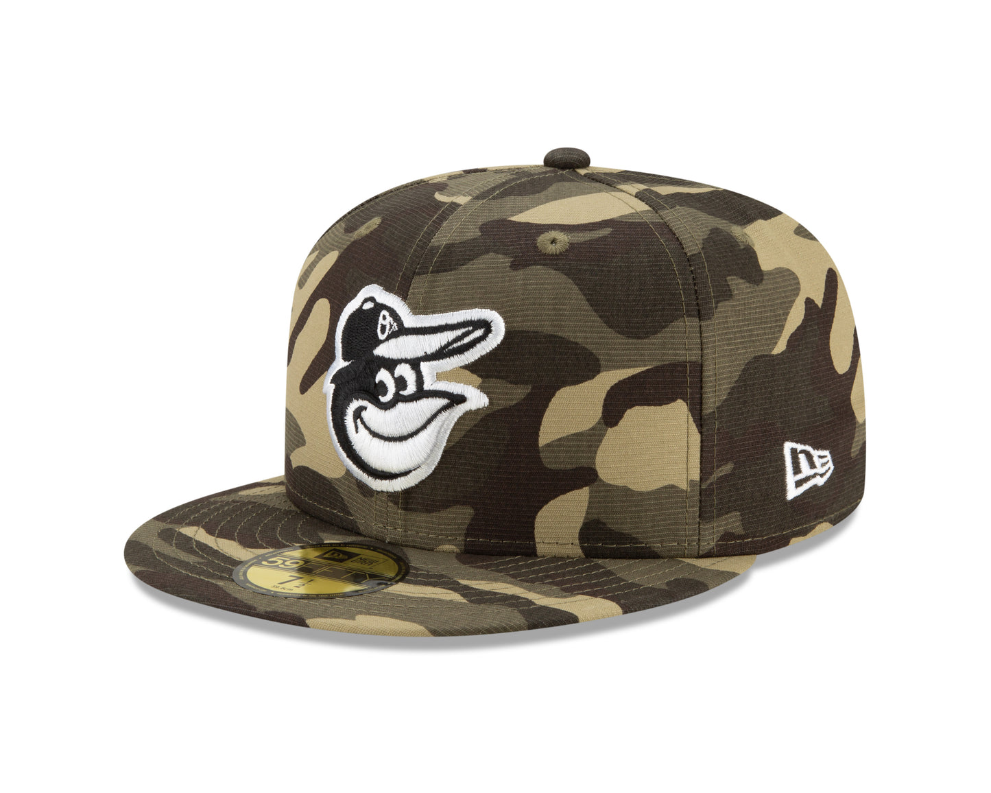 Baltimore Orioles New Era Camo Armed Forces On-Field 59FIFTY Fitted Hat
