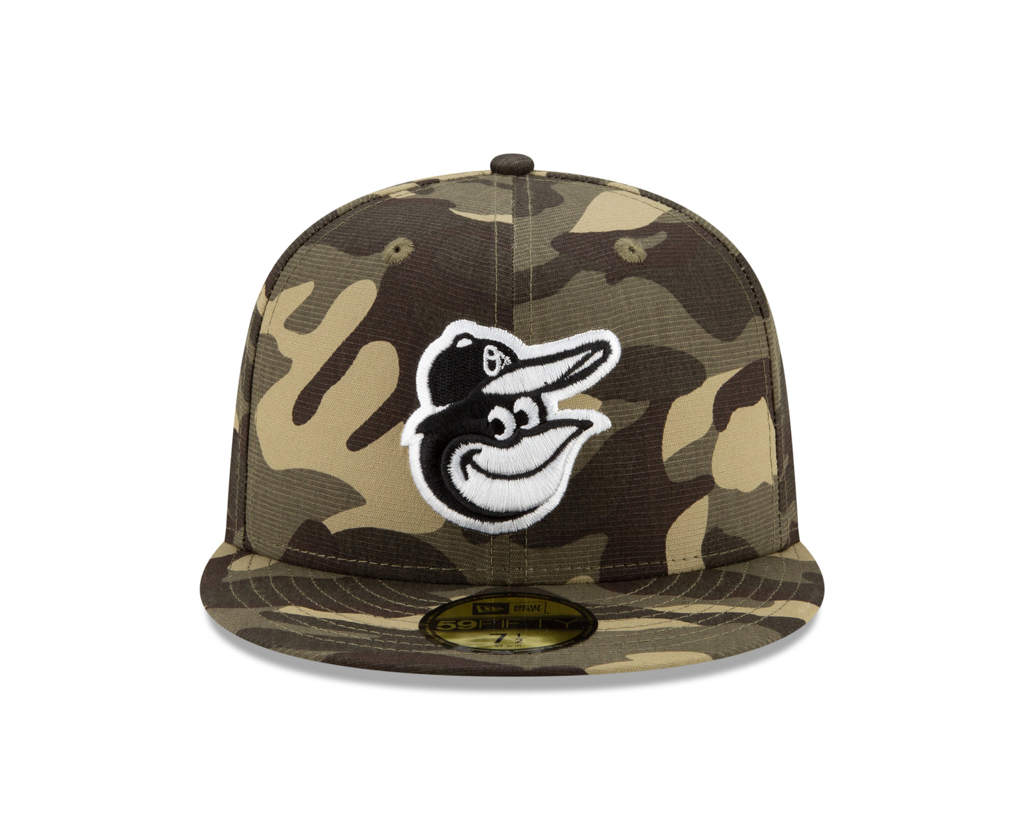 Baltimore Orioles New Era Camo Armed Forces On-Field 59FIFTY Fitted Hat