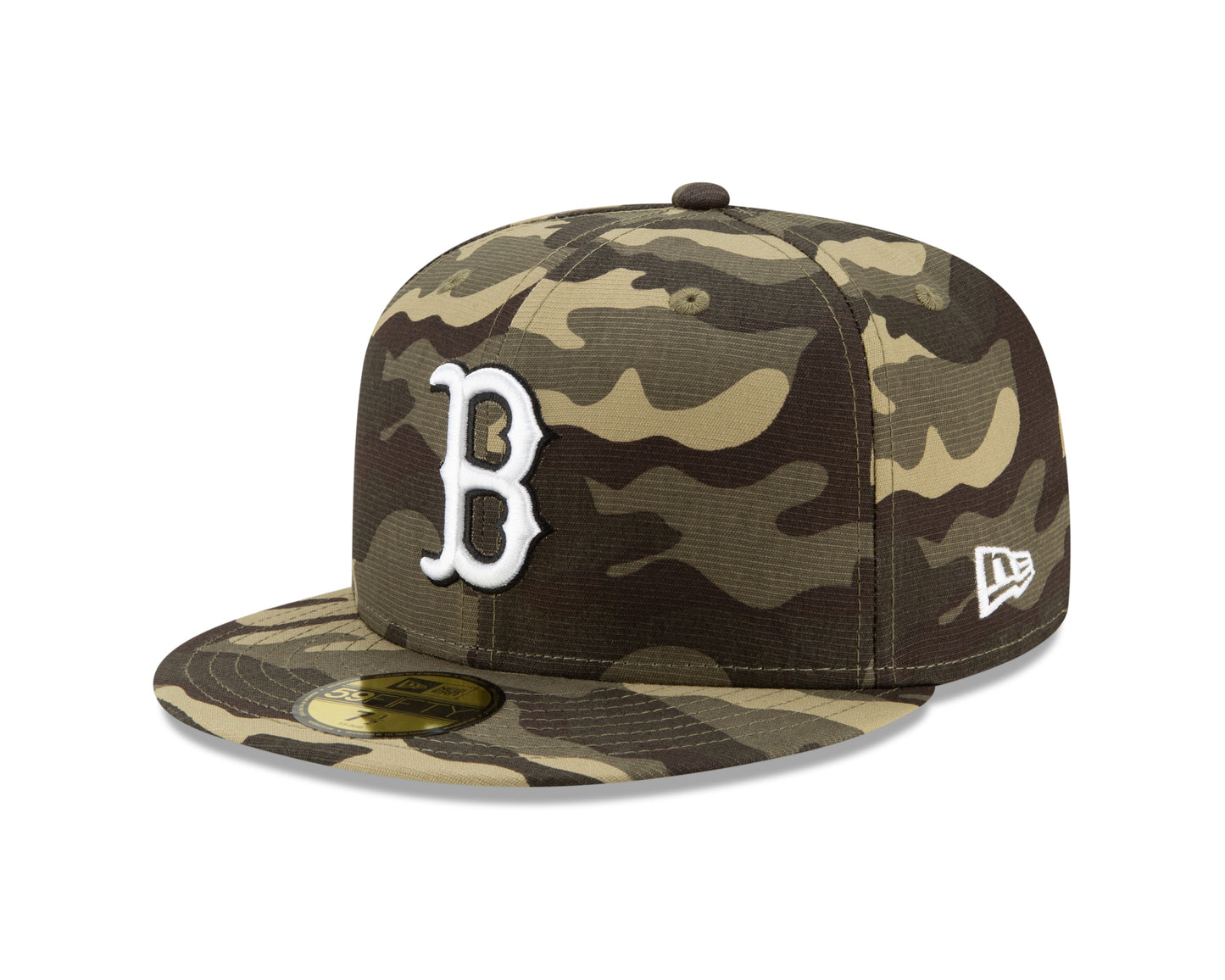 Boston Red Sox New Era Camo Armed Forces Day On-Field 59FIFTY Fitted Hat-Tan/Green