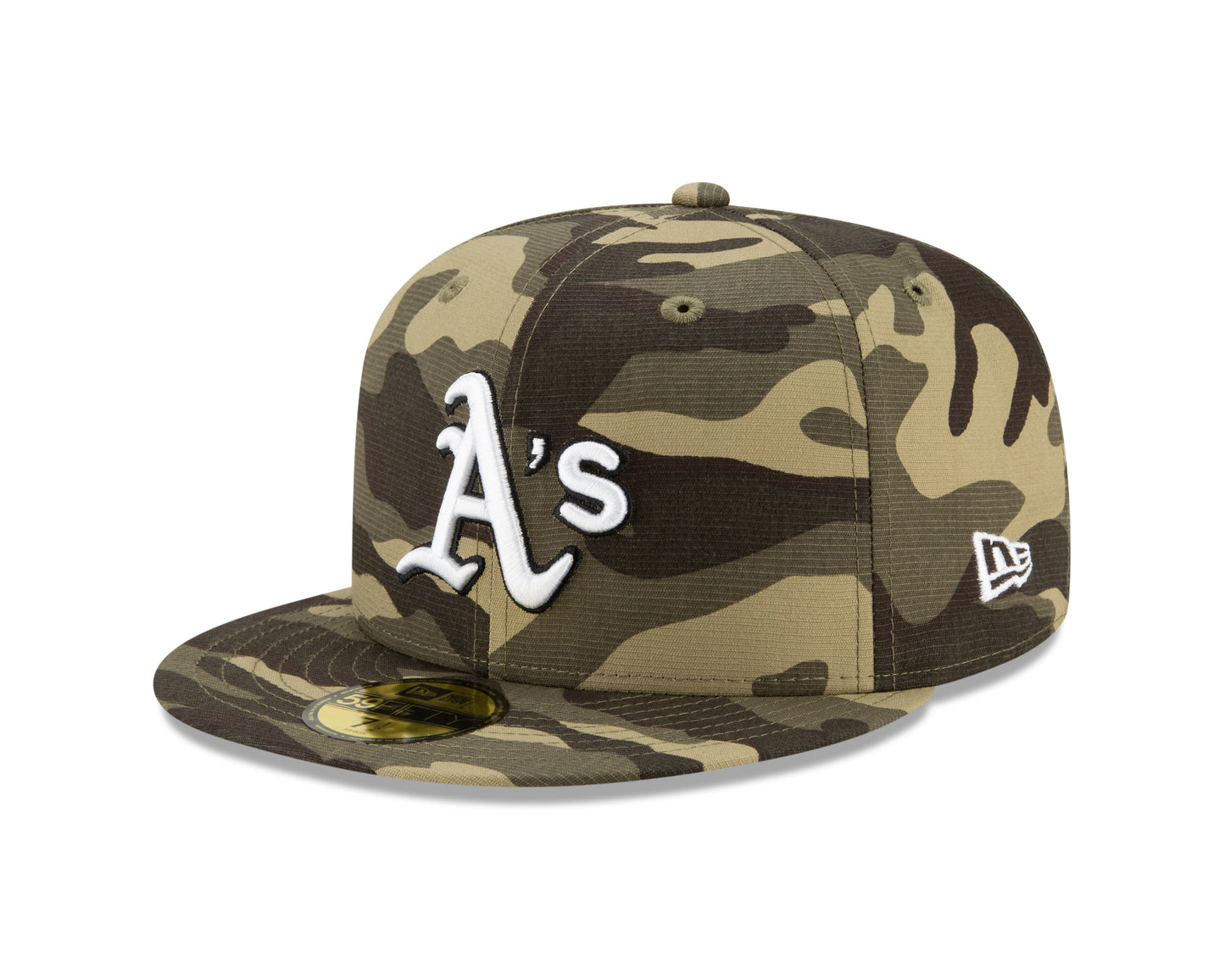 Oakland Athletics New Era Armed Forces 59FIFTY Fitted Hat - Camo