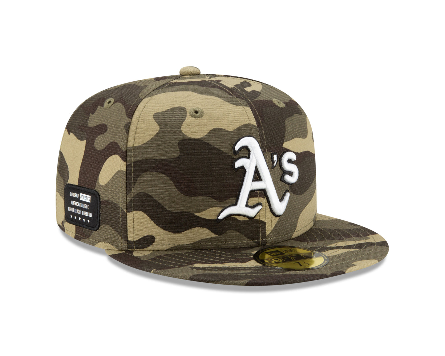 Oakland Athletics New Era Armed Forces 59FIFTY Fitted Hat - Camo